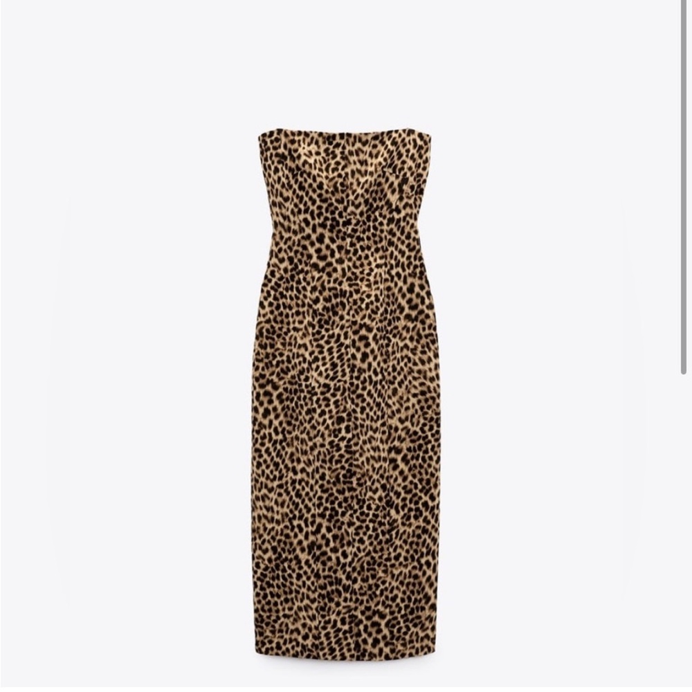 NWT Zara Leopard Dress - Picture 6 of 7
